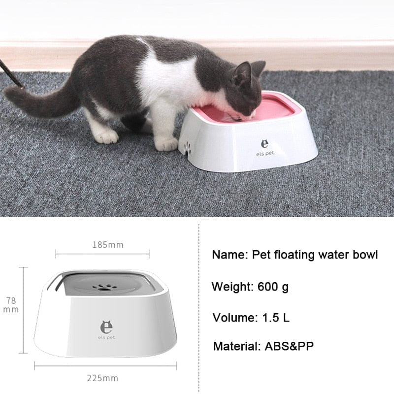 Dog Drinking Water Bowl with Floating Design - Non - Wetting, Non - Skid, Large Capacity - furrybabbies.com