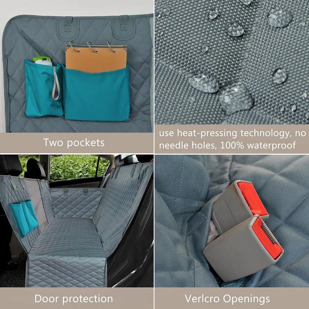 Dog Seat Cover with Mesh Visual Window - furrybabbies