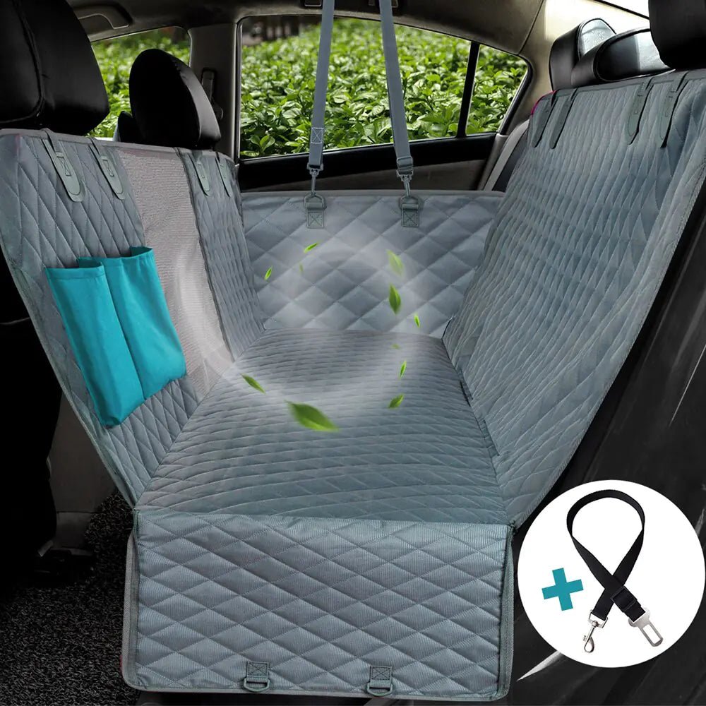 Dog Seat Cover with Mesh Visual Window - furrybabbies