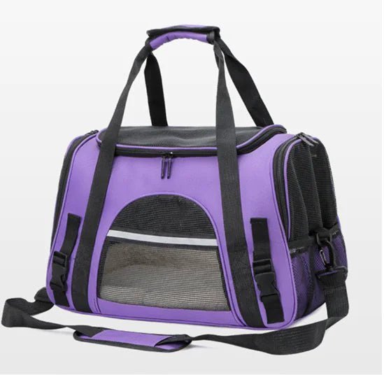 Pet Messenger Carrier Travel Bag - furrybabbies.com