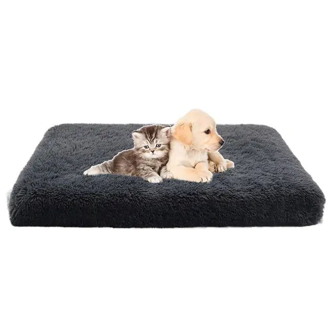 Plush Washable Dog Bed - furrybabbies.com