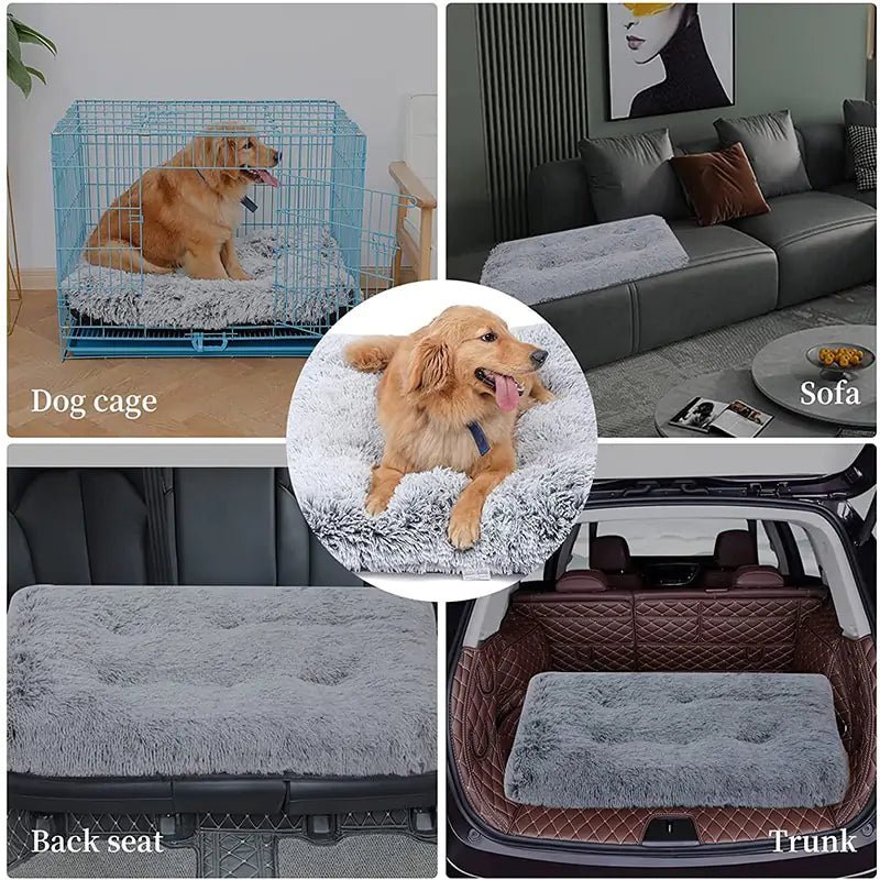 Plush Washable Dog Bed - furrybabbies.com